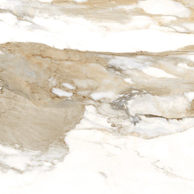 Crash Beige glans vloer- en wandtegel 60x60 cm