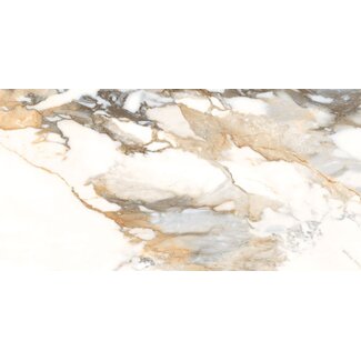 Crash Beige glans vloer- en wandtegel 60x120 cm