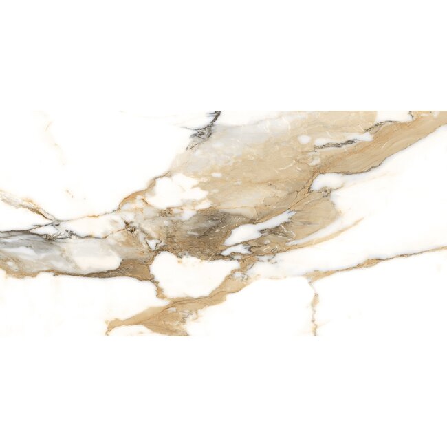 Crash Beige glans vloer- en wandtegel 60x120 cm