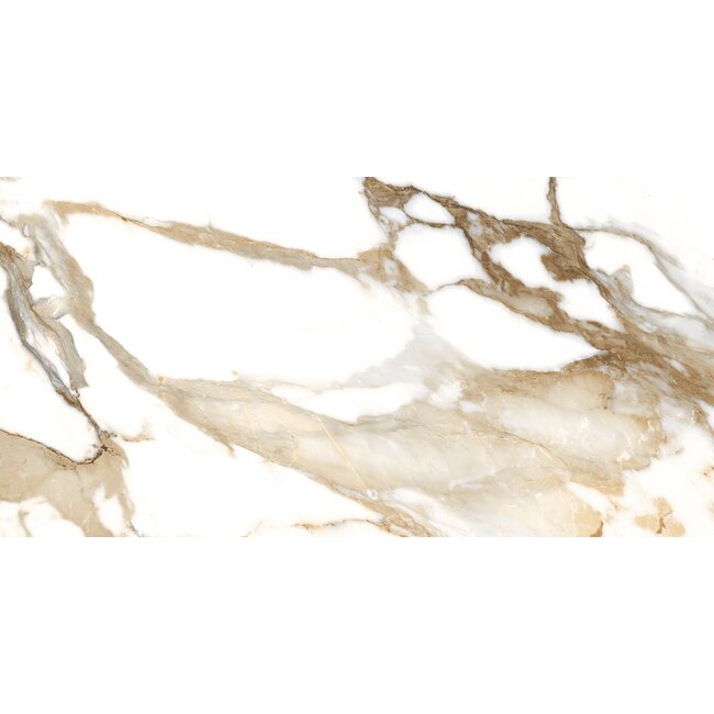Crash Beige glans vloer- en wandtegel 60x120 cm