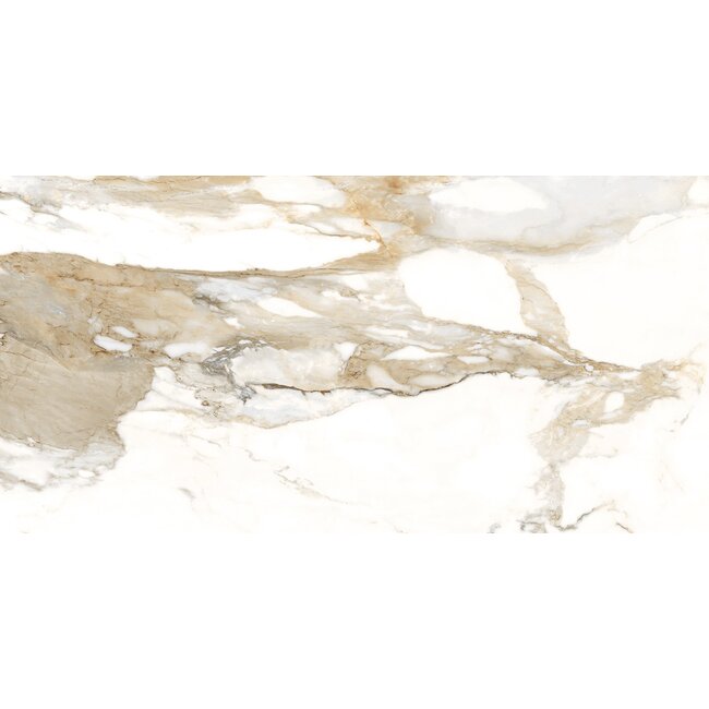 Crash Beige glans vloer- en wandtegel 60x120 cm