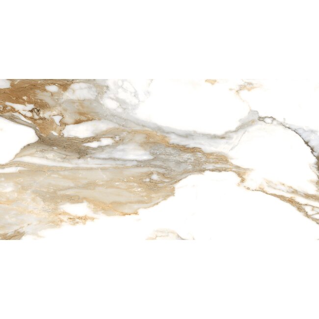 Crash Beige glans vloer- en wandtegel 60x120 cm