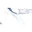 Crash Blue mat vloer- en wandtegel 30x60 cm
