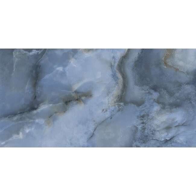 Oni Blue glans vloer- en wandtegel 60x120 cm