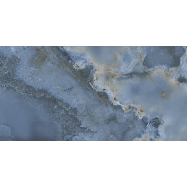 Oni Blue glans vloer- en wandtegel 60x120 cm