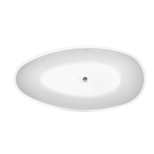 Best Design Vrijstaand bad Bomber 180 x 90 cm glans wit