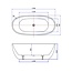 Best Design Vrijstaand bad Moderna 170 x 78 cm glans wit