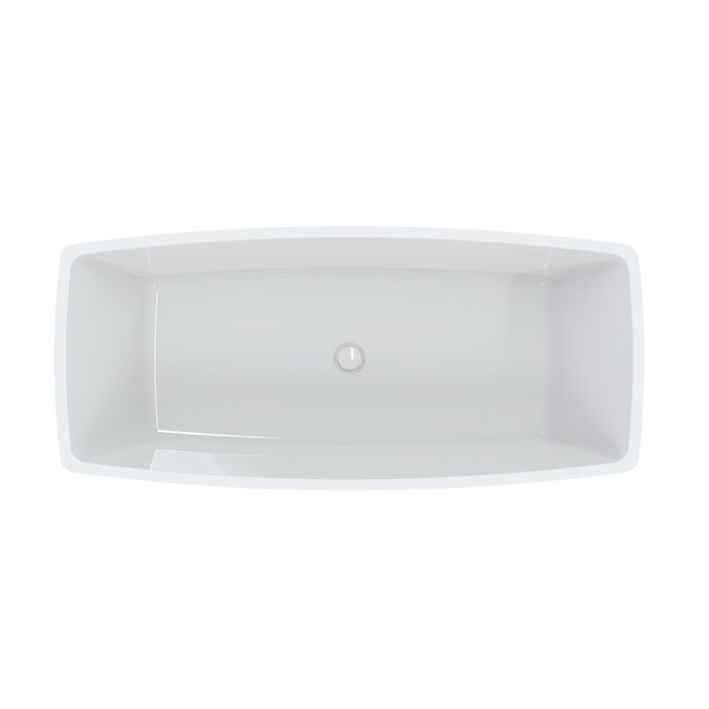 Best Design Vrijstaand bad Qura 179,5 x 80,5 cm glans wit