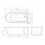 Best Design Vrijstaand bad Boat 170 x 75,5 cm glans wit