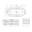 Best Design Vrijstaand bad Drible 168 x 78 cm mat wit