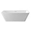 Best Design Halfvrijstaand bad Silmo 180 x 80 cm mat wit