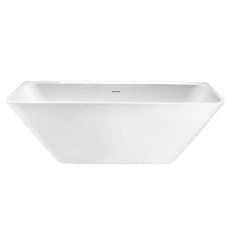 Best Design Halfvrijstaand bad Borgh 180 x 85 cm mat wit