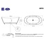 Best Design Vrijstaand bad Orto 180 x 85 cm mat wit