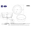 Best Design Rond vrijstaand bad Cirkel Ø 153 cm mat wit