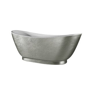 Best Design Vrijstaand bad Silvercreek 175 x 75 cm zilver