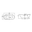 Best Design Vrijstaand bad Silvercreek 175 x 75 cm zilver