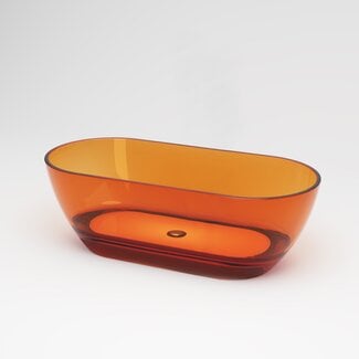 Best Design Vrijstaand bad Transpa 170 x 78 cm transparant oranje