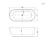 Best Design Vrijstaand bad Friday 178 x 78 cm geel-wit