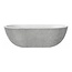 Best Design Vrijstaand bad Diamond 180 x 86 cm glans wit-zilver