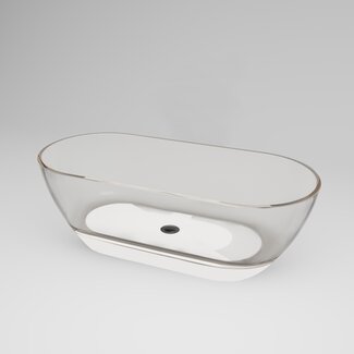 Best Design Vrijstaand bad Transpa 170 x 78 cm transparant helder