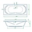 Best Design Inbouwbad Schuit 180 x 80 cm glans wit