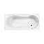Best Design Inbouwbad Bob met douchegedeelte 180 x 80 cm glans wit
