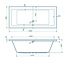 Best Design Inbouwbad Lounge 190 x 90 cm glans wit
