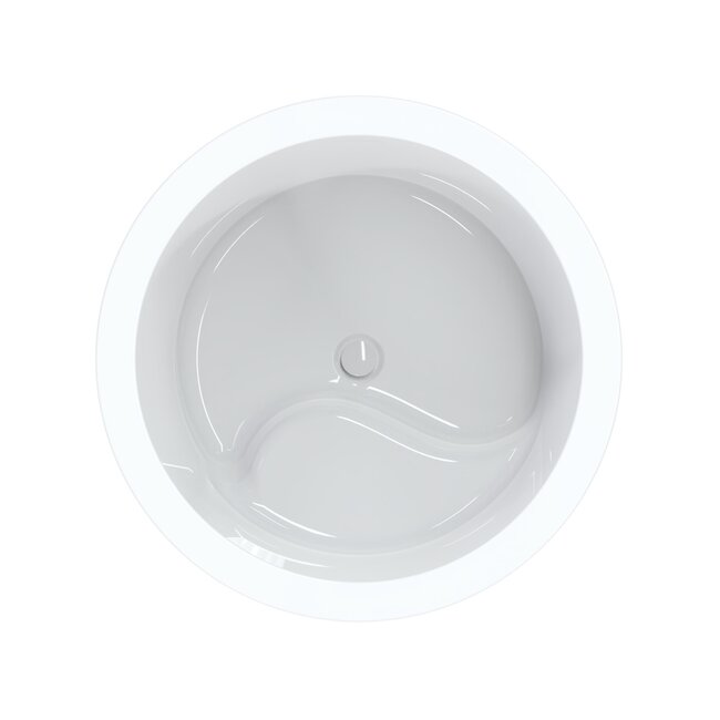 Best Design Rond vrijstaand zitbad Zen Ø 104 cm glans wit