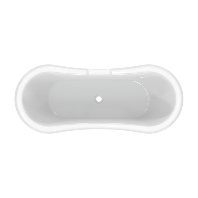 Best Design Nostalgisch vrijstaand bad Sidcup 171 x 71 cm glans wit