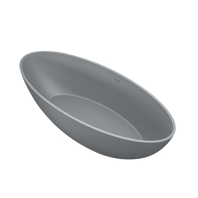 Best Design Vrijstaand bad New-Stone 180 x 85 cm lava grijs