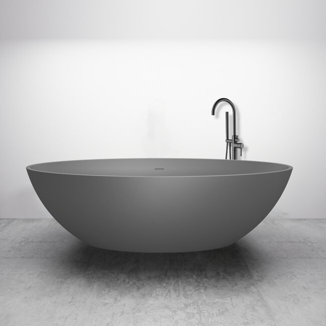 Best Design Vrijstaand bad New-Stone 180 x 85 cm lava grijs