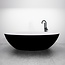 Best Design Vrijstaand bad New-Stone 180 x 85 cm zwart-wit