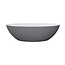 Best Design Vrijstaand bad New-Stone 180 x 85 cm lava grijs-wit