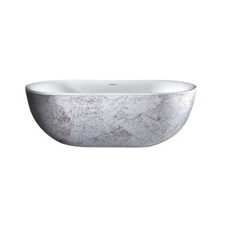Best Design Vrijstaand bad Nicelook 180 x 86 cm zilver