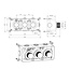 Best Design Thermostatische inbouw badkraan High-End Nancy mat goud