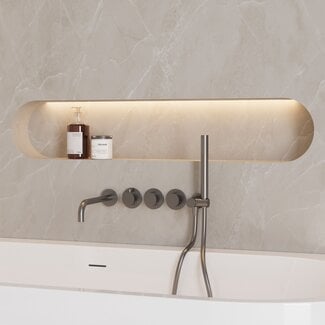 Best Design Thermostatische inbouw badkraan High-End Moya gunmetal