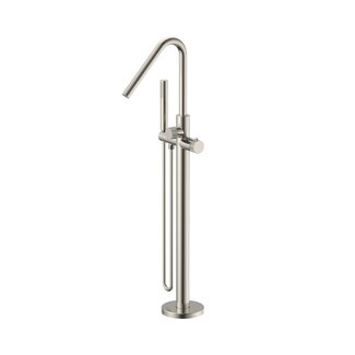 Vrijstaande badkraan Stria thermostatisch geborsteld RVS