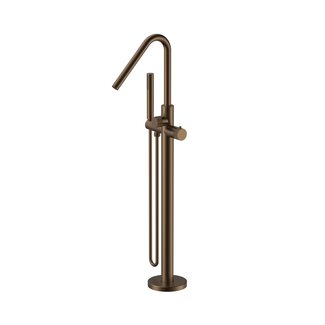 Vrijstaande badkraan Stria thermostatisch bruin brons