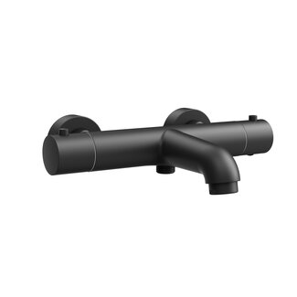 Aloni Pulse thermostatische bad- en douchekraan mat zwart