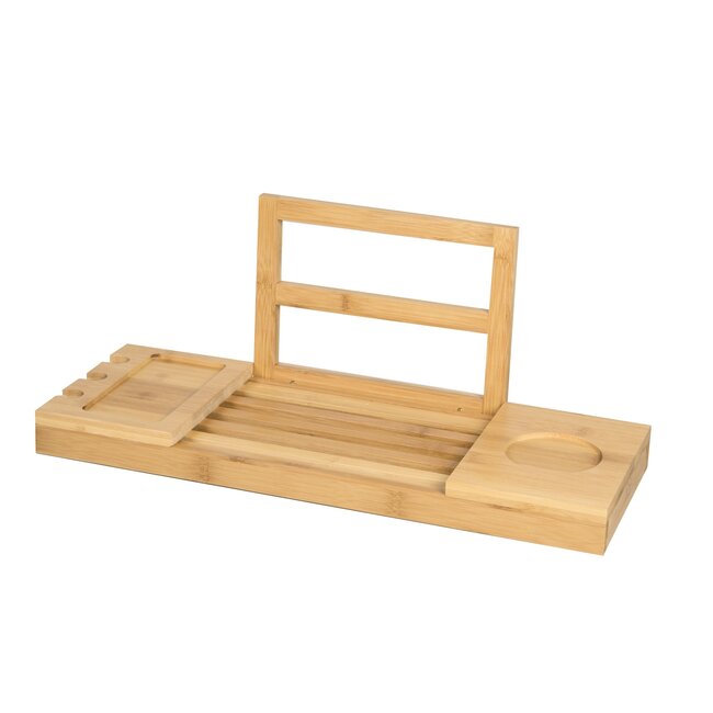 Best Design Badplank Tray bamboe verstelbaar 50-90 cm