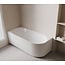 Wiesbaden Hoekbad Rivi links 170 x 80 cm glans wit