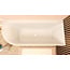 Wiesbaden Hoekbad Zenn rechts 180 x 80 cm glans wit