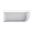 Wiesbaden Hoekbad Zenn links 170 x 75 cm glans wit