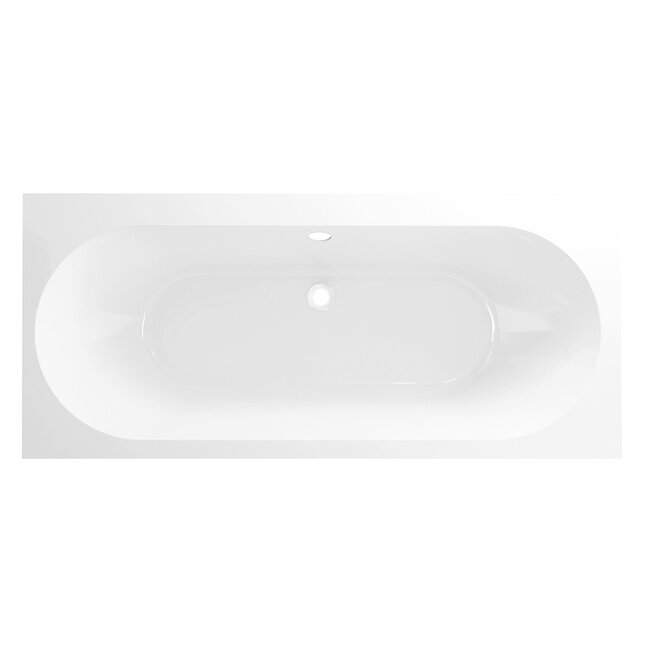 Wiesbaden Inbouwbad duo Portus 190 x 90 cm glans wit