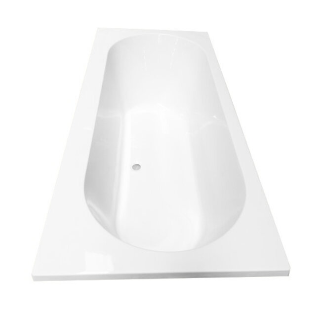 Wiesbaden Inbouwbad duo Portus 190 x 90 cm glans wit