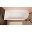 Wiesbaden Hoekbad Zenn links 180 x 80 cm mat wit