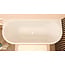 Wiesbaden Halfvrijstaand bad Liora 180 x 80 cm glans wit