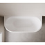 Wiesbaden Halfvrijstaand bad Rivi 180 x 80 cm glans wit