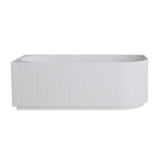 Wiesbaden Hoekbad Rivi links 180 x 80 cm glans wit