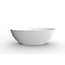 Wiesbaden Vrijstaand bad Chiek 165 x 75 cm solid surface mat wit